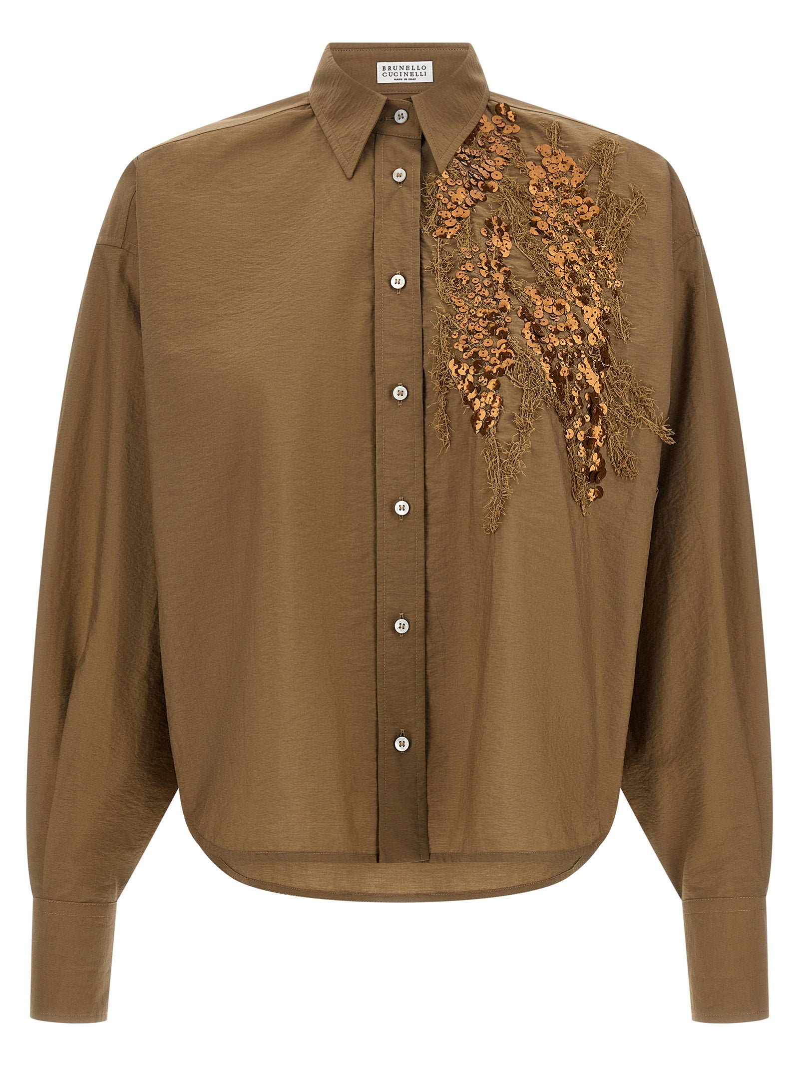 Dazzling Seabed Embroidery Shirt