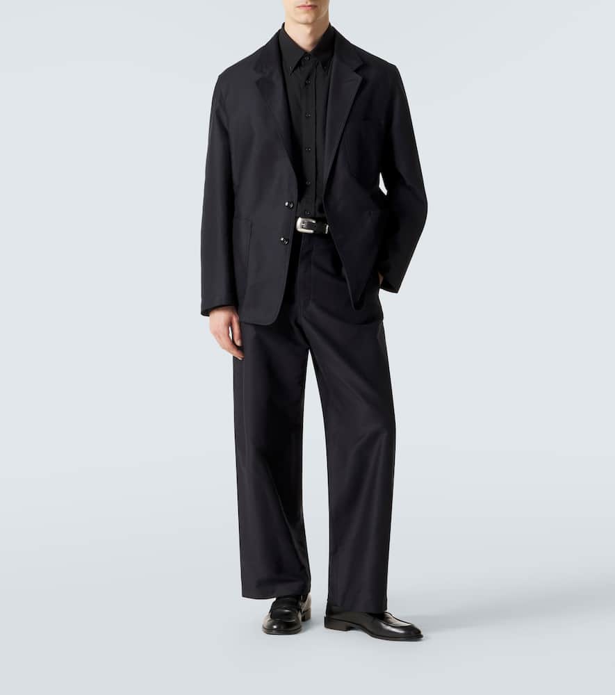 Cotton satin suit jacket