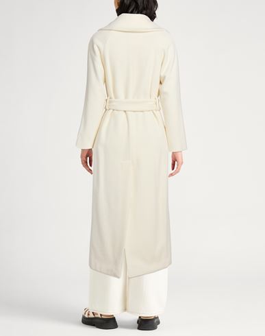 Paltò Woman Coat Ivory Size 0 Virgin Wool, Polyamide, Cashmere