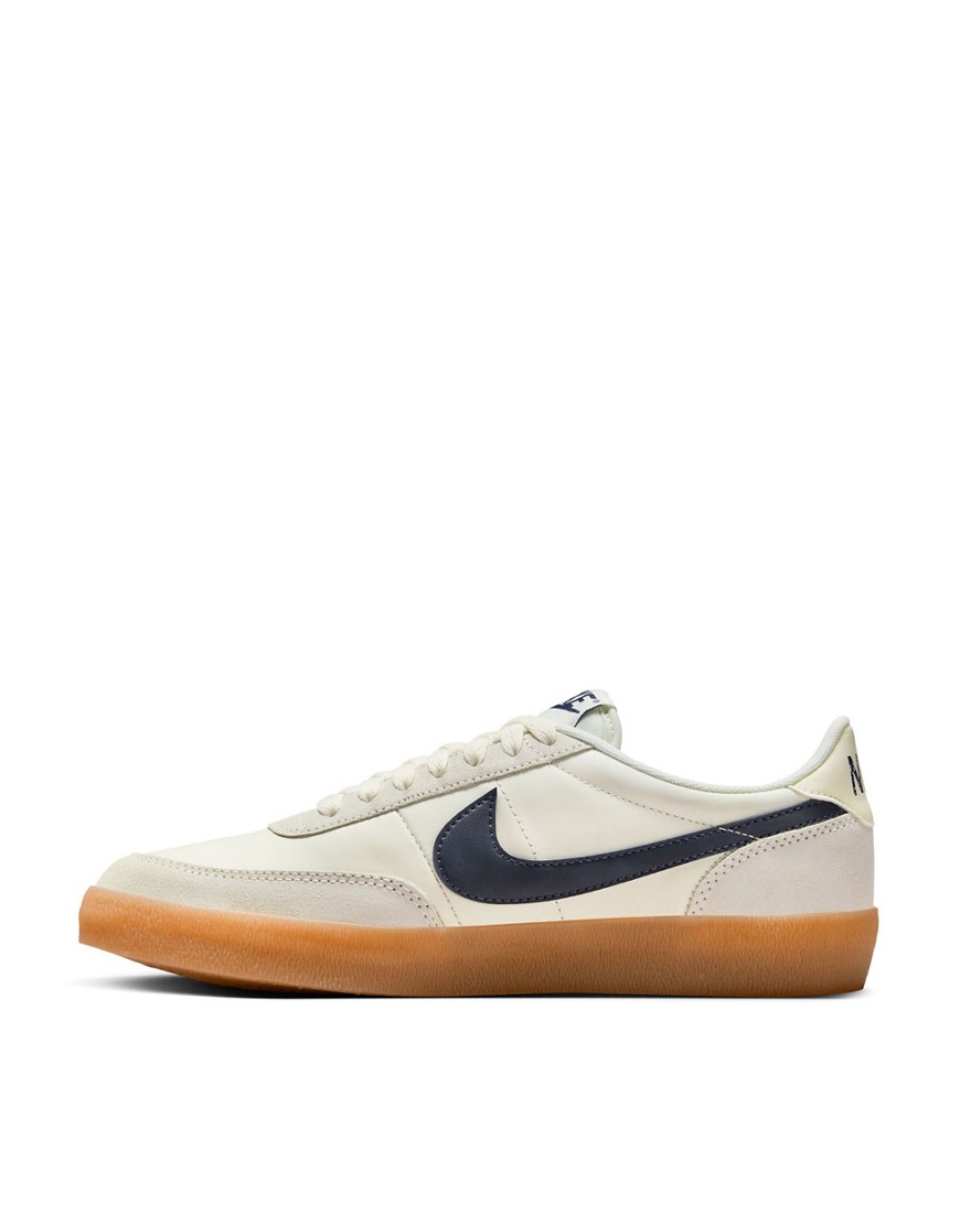 Killshot sneakers with gum sole in white and navy