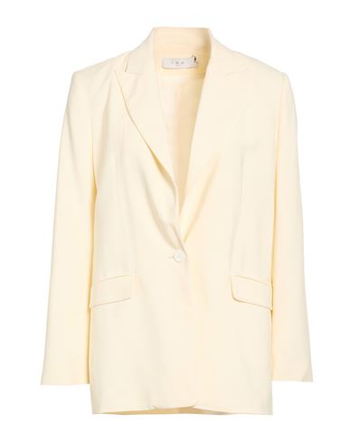 Woman Blazer Ivory Size 6 Viscose, Elastane