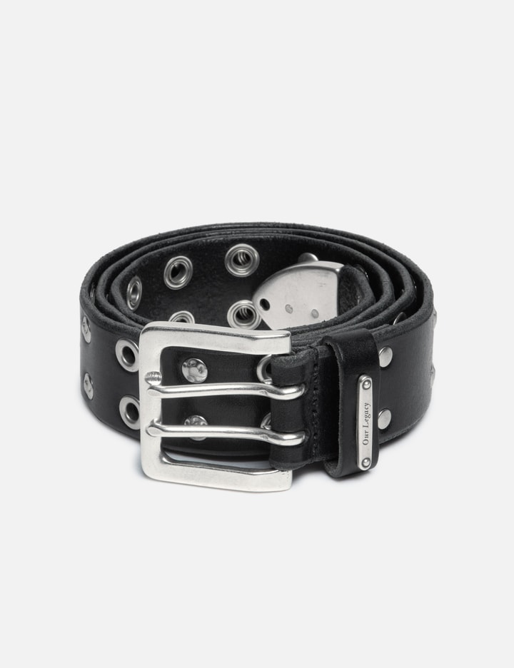 Studded Double Tongue Belt