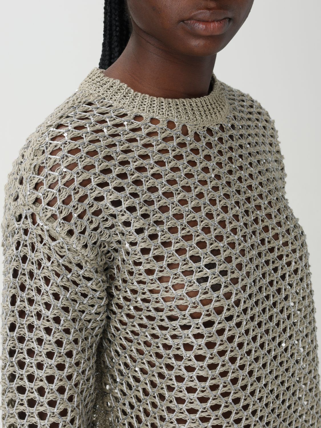 Sweater Woman color Ecru