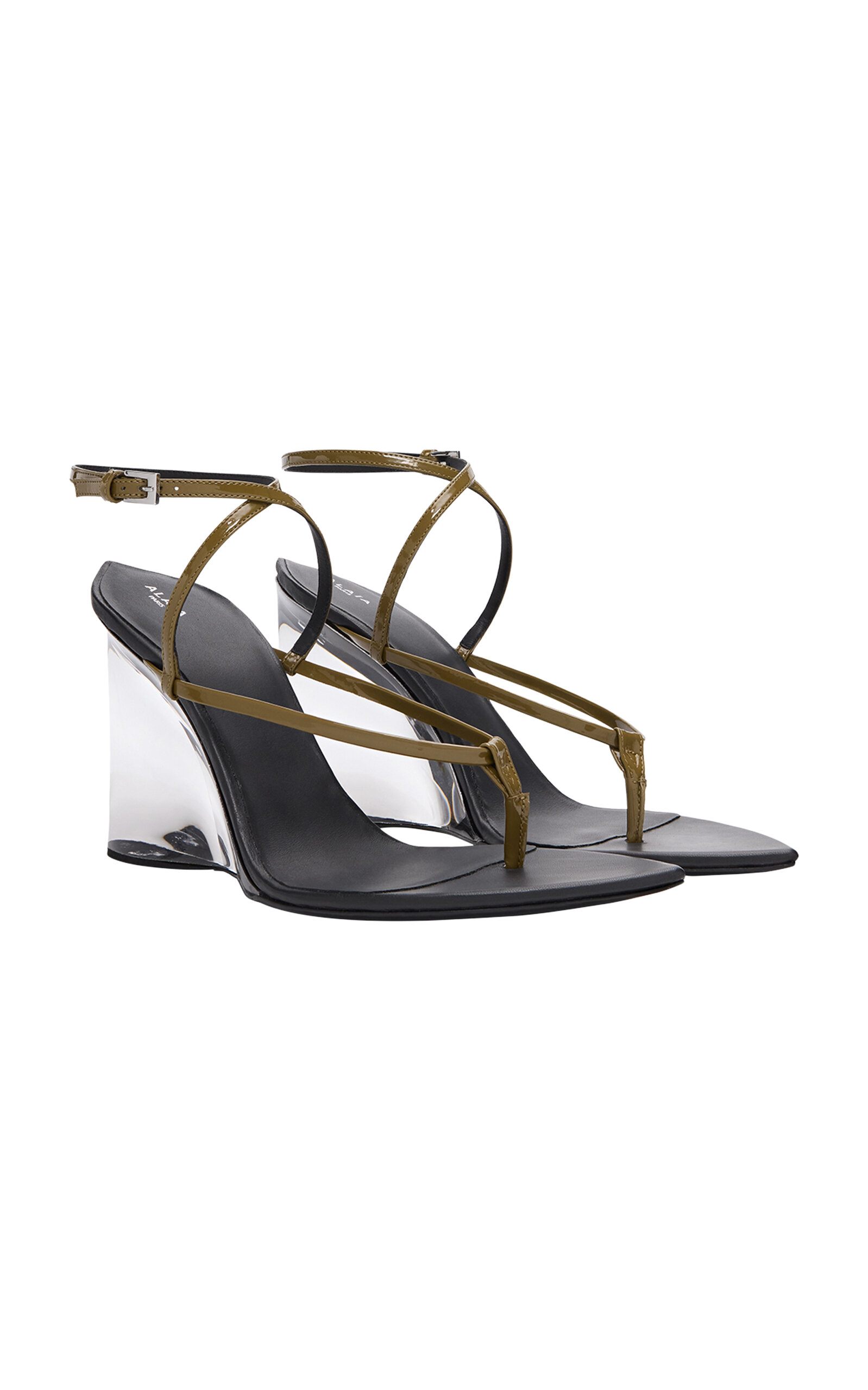 Invisible Patent Leather Thong Sandals - Moda Operandi