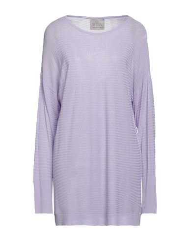 N. o.w. Andrea Rosati Cashmere Woman Sweater Lilac Size L Viscose
