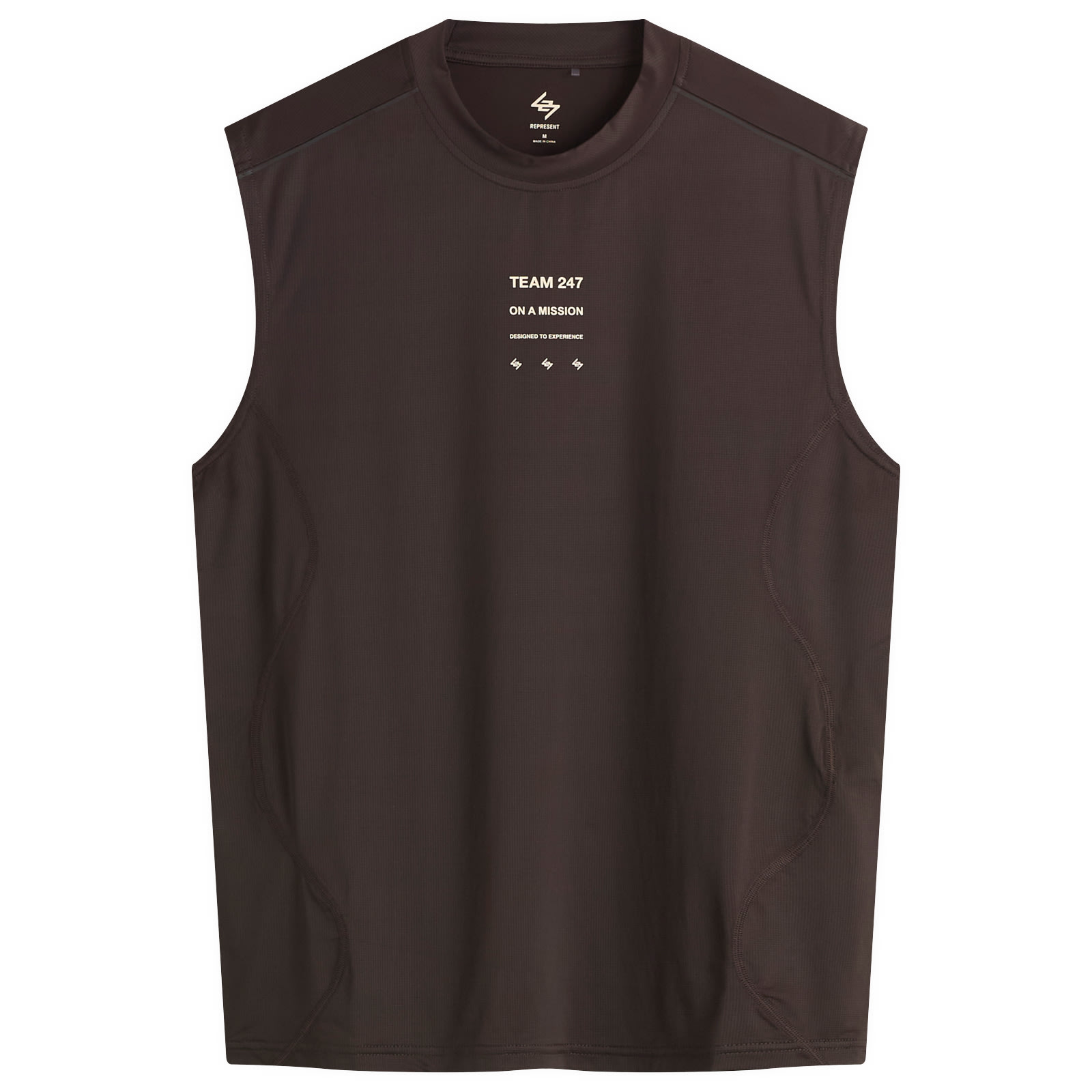 Men's 247 Mesh Runner Tank T-Shirt Chocolate Torte