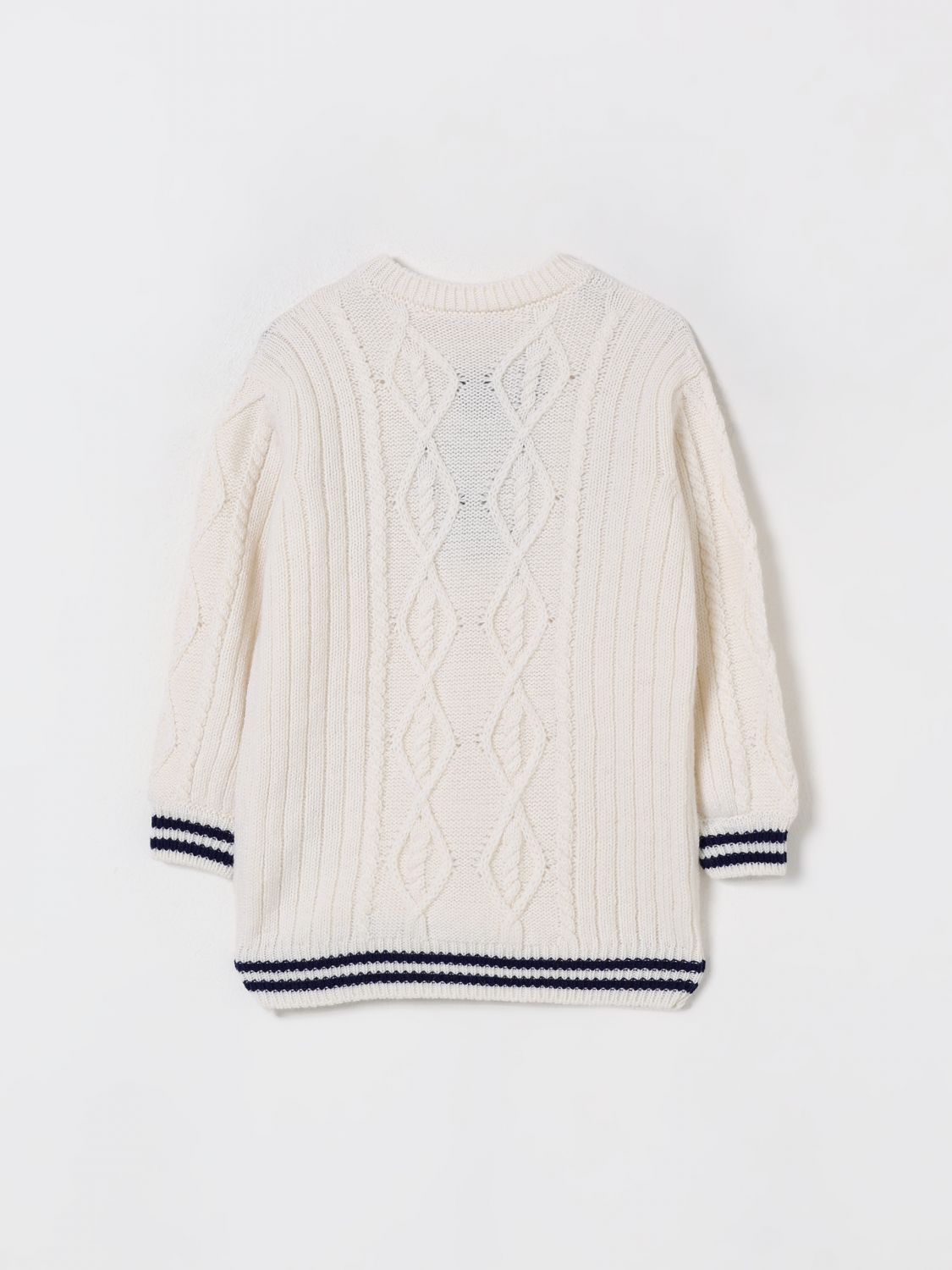 Intarsia-logo sweater - Neutrals