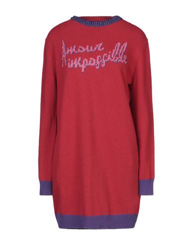Woman Mini dress Red Size M Polyamide, Viscose, Wool, Cashmere, Polyester