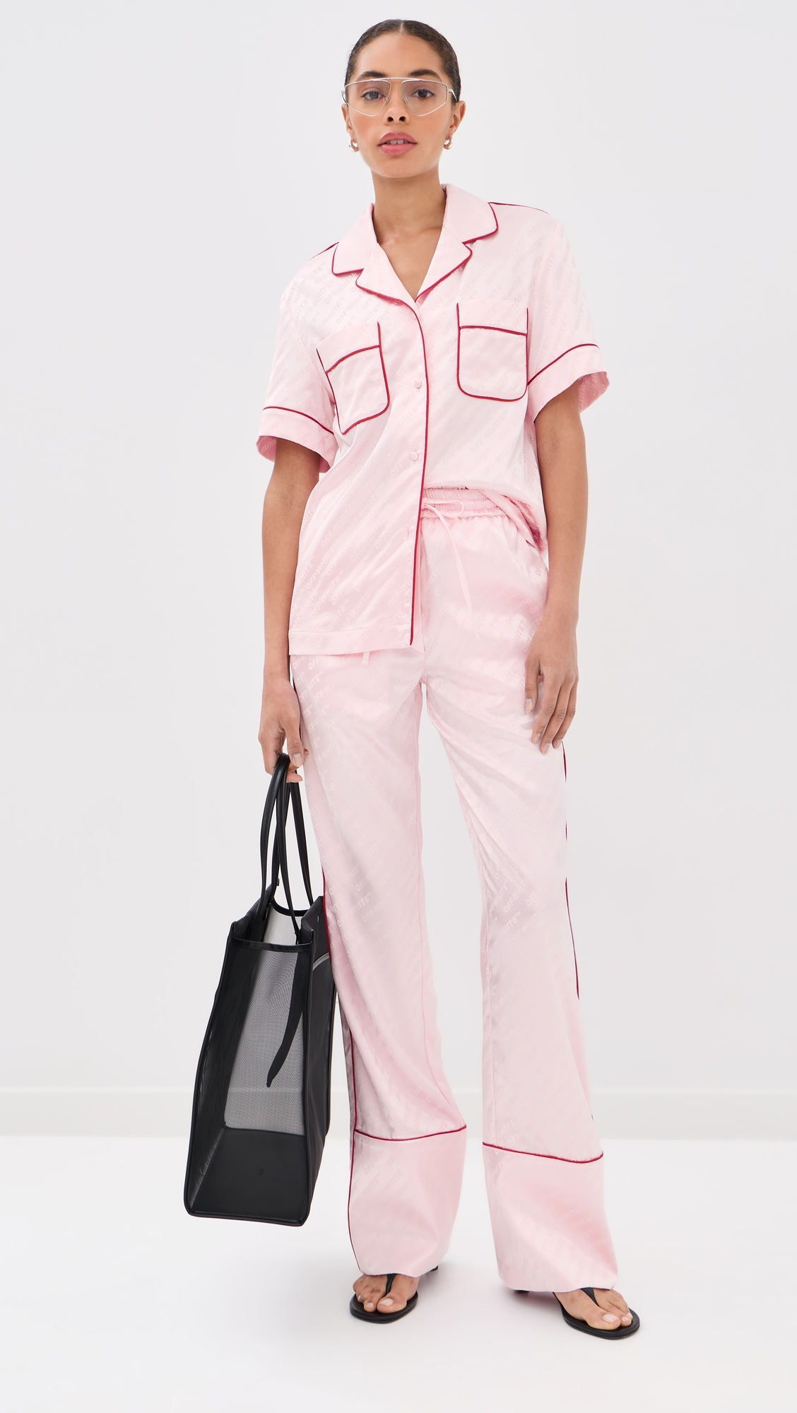 Satin Pajama Shirt Soft Pink
