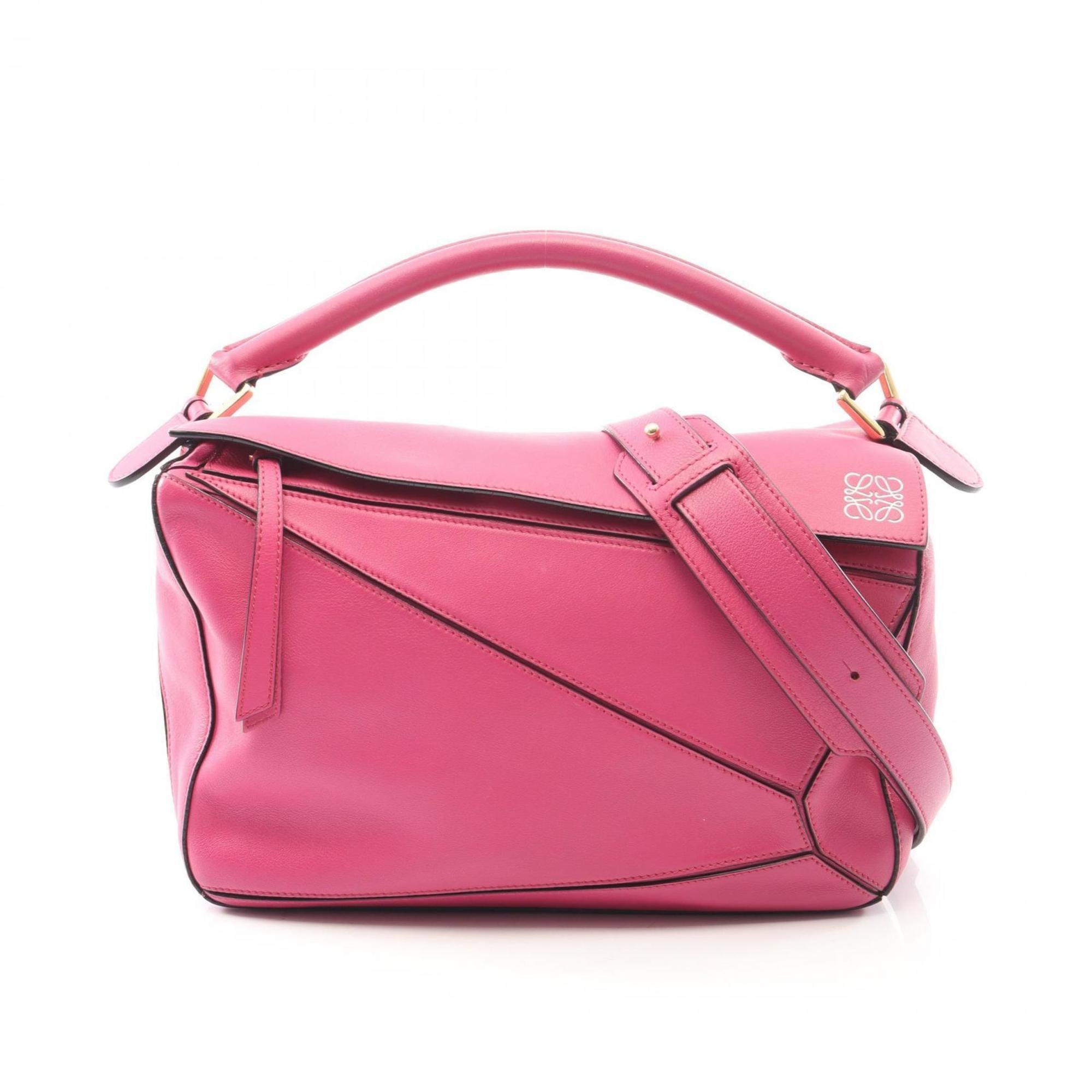 Loewe Pink Leather Handbag Pre-Owned