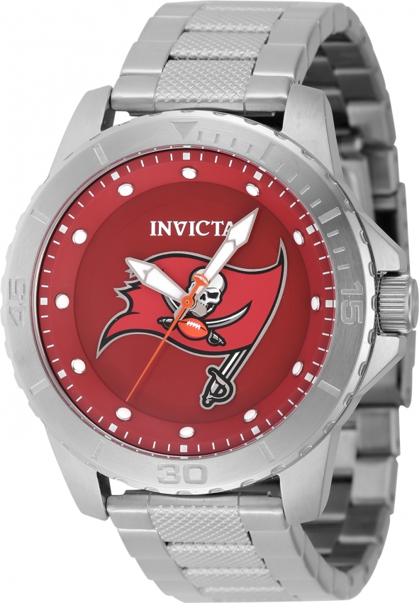 Nfl Tampa Bay Buccaneers Quartz Red Dial Mens Watch 48090