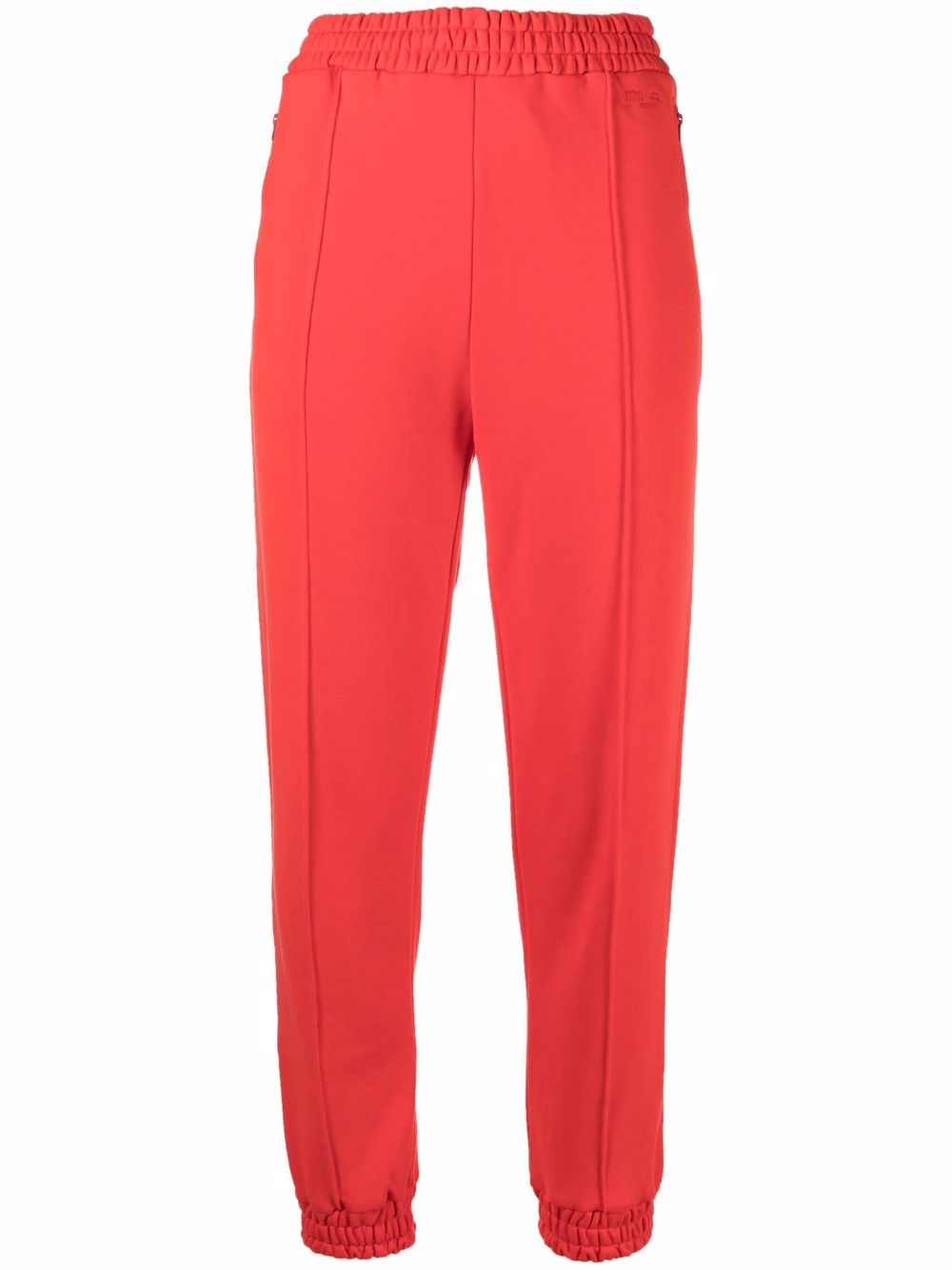 Logo-embroidered cotton track pants