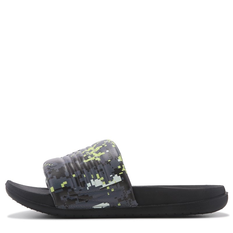 Men's Offcourt Adjust Slide Sandals (BLACK/VOLT/GREY)