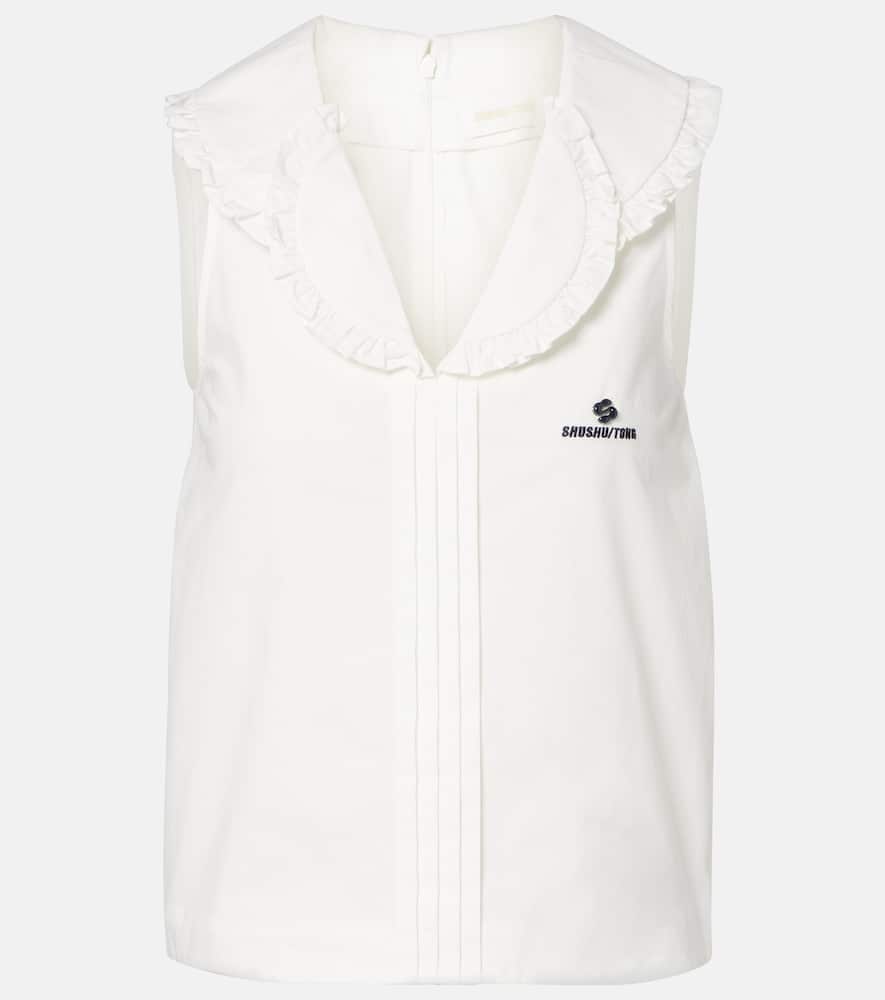 Ruffled cotton top