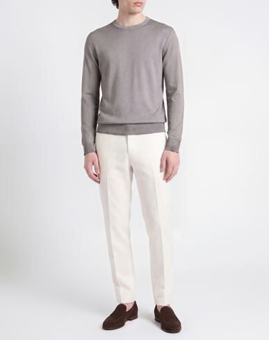 Man Sweater Taupe Size XXL Cotton