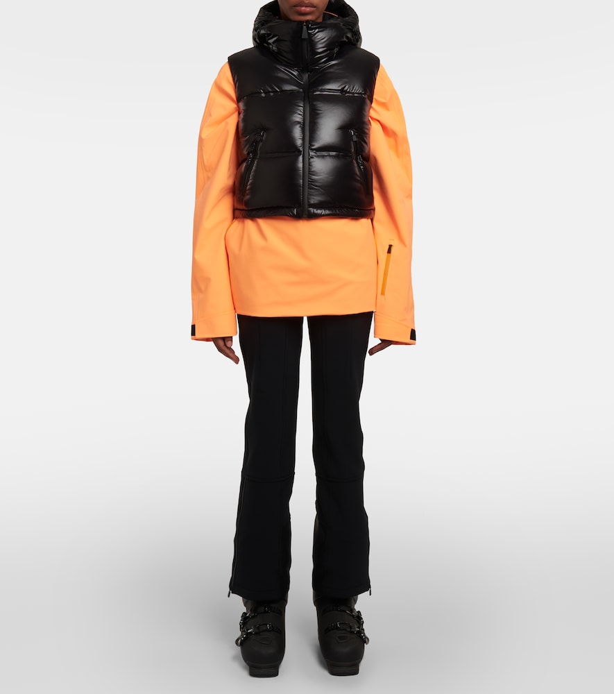 Snowbird cropped down vest