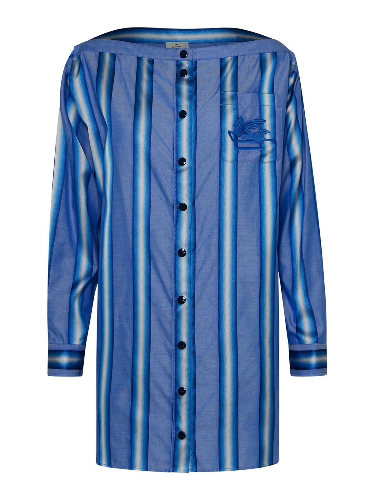 Light blue silk blend dress