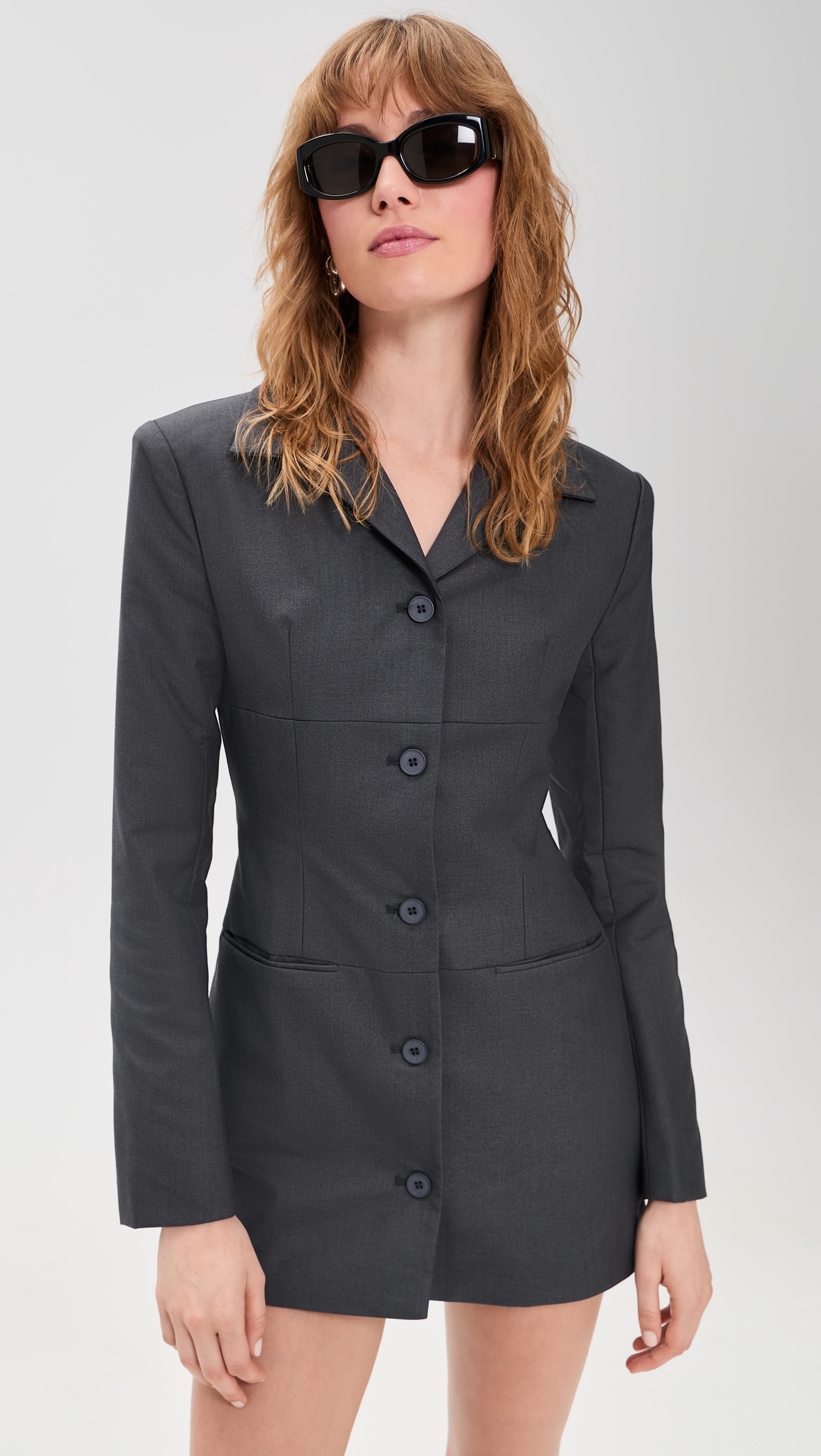 Carmela Mini Dress Charcoal