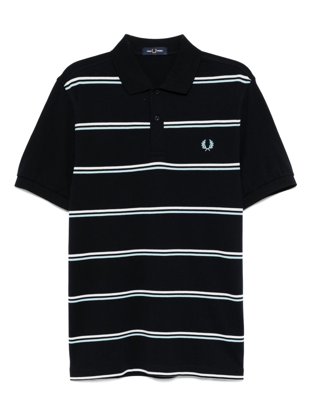 Logo-embroidered polo shirt - Blue