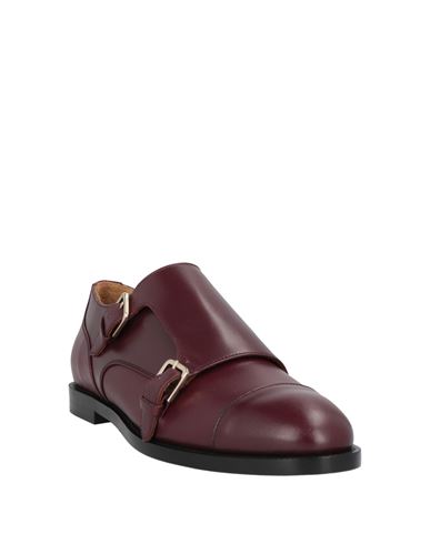 Woman Loafers Burgundy Size 7.5 Soft Leather