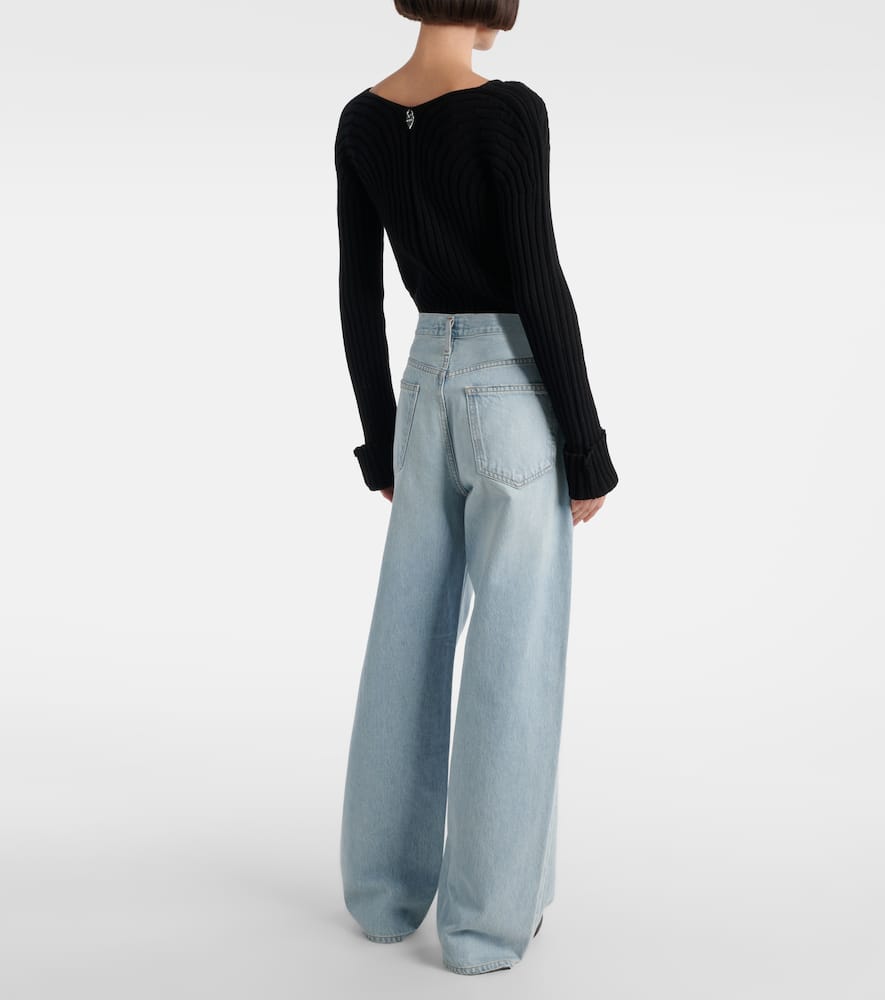 Low Slung Baggy wide-leg jeans
