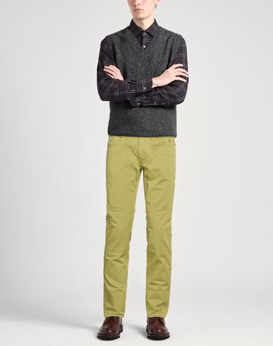 Man Pants Khaki Size 30 Cotton, Elastane