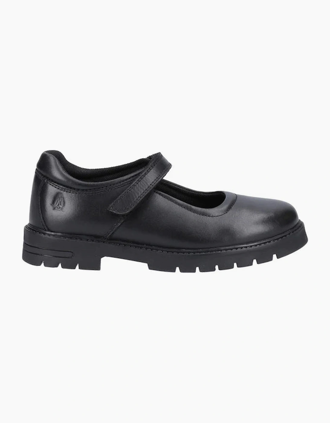 Girl's Hush Puppies TANYA Girls Leather School Shoes Black - : small kid