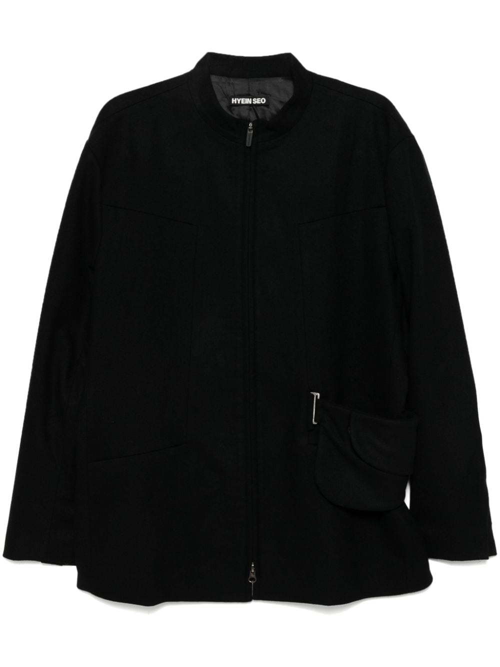 Suit jacket with waist bag - Black