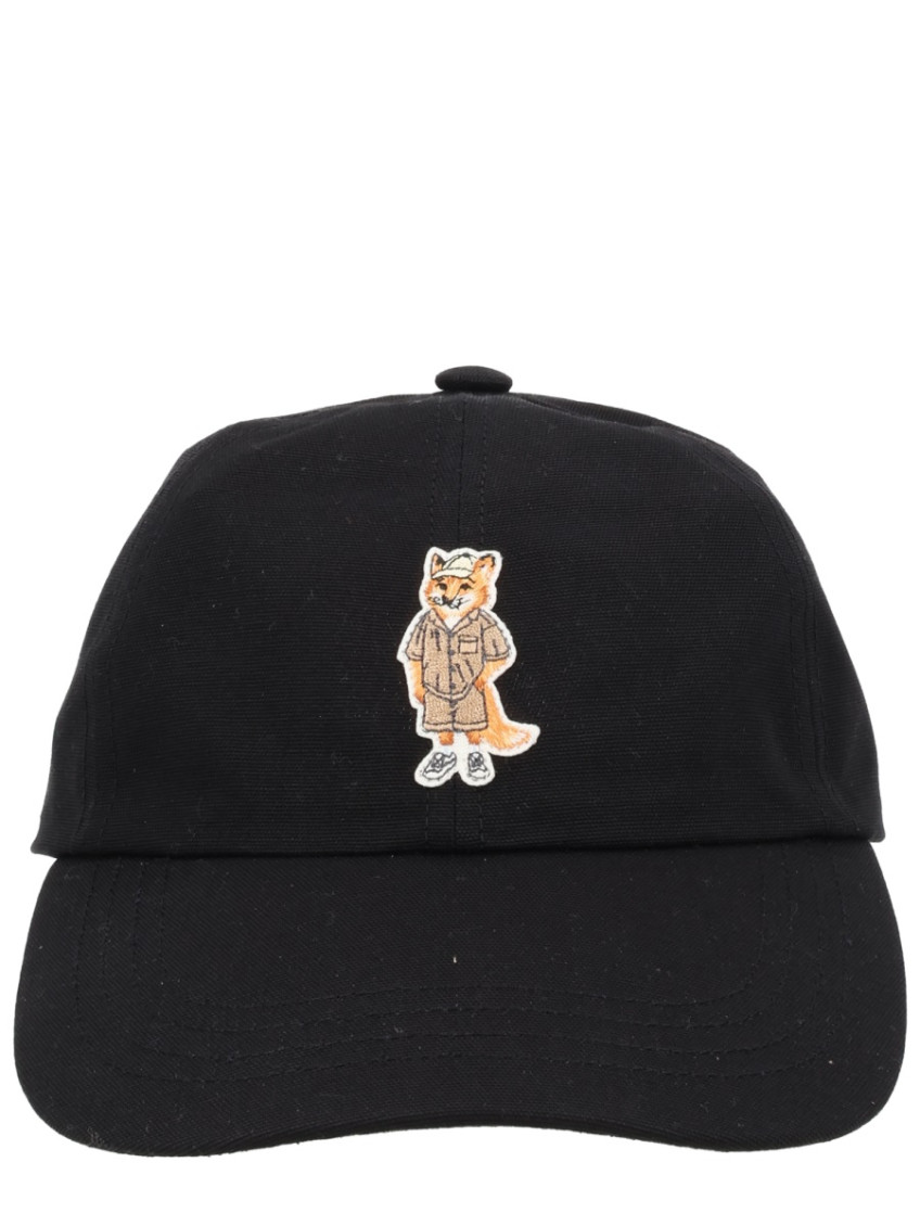 Black Dressed Fox Embroidered Baseball Hat