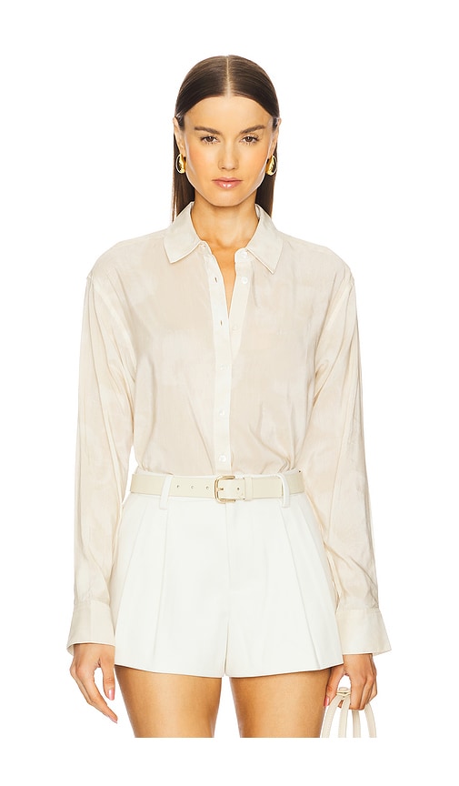 ANINE BING HEMD BRAXTON in Ivory. Größe M. Also in