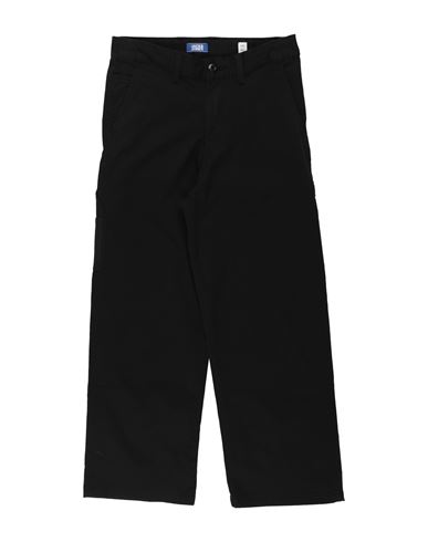 Kid Boy Pants Black Size 11 Cotton, Polyamide, Elastane
