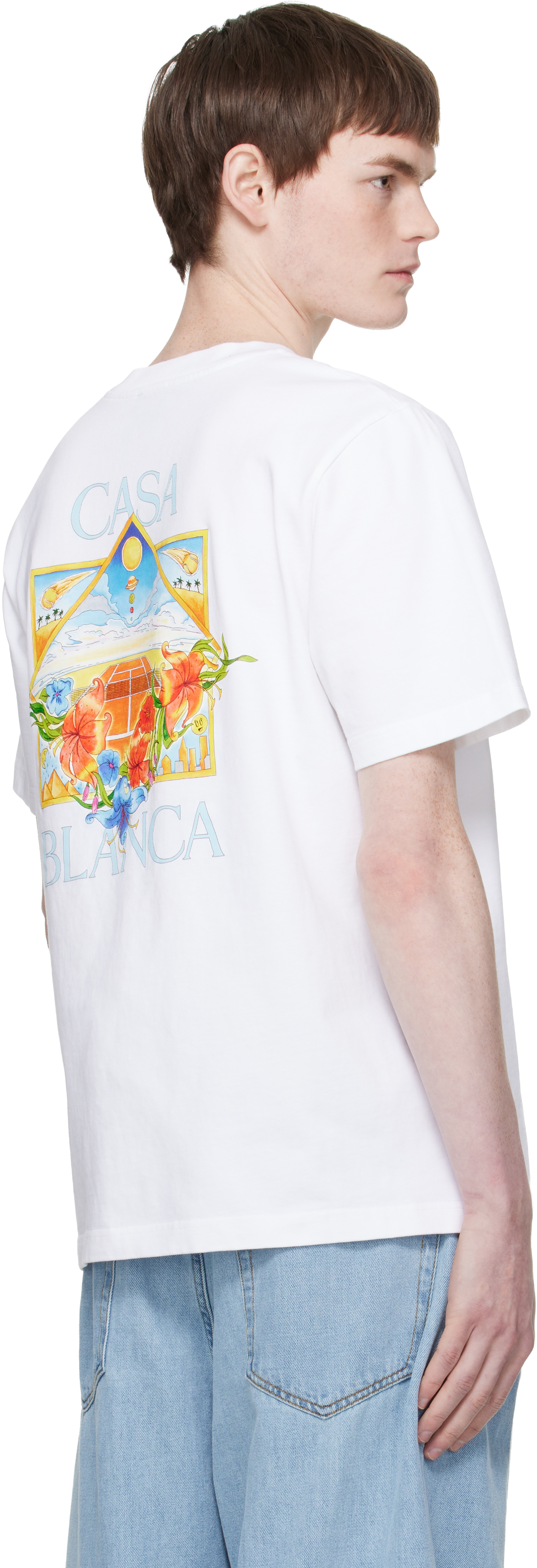 White Tennis Landscape Classic T‑shirt