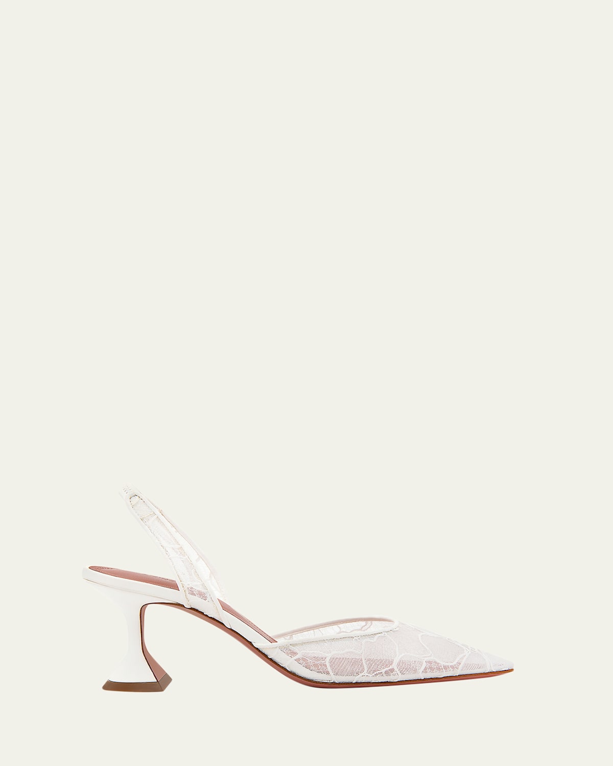 70mm Holli Floral Lace Slingback Pumps
