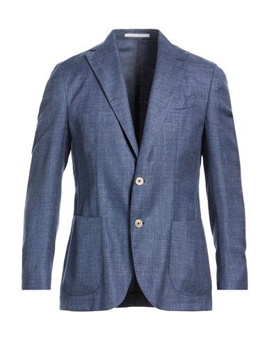 Platinum Man Blazer Navy Size 40 Cashmere, Silk, Linen