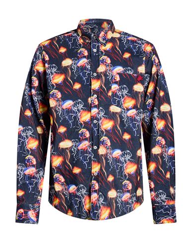 Man Shirt Midnight blue Size L Cotton