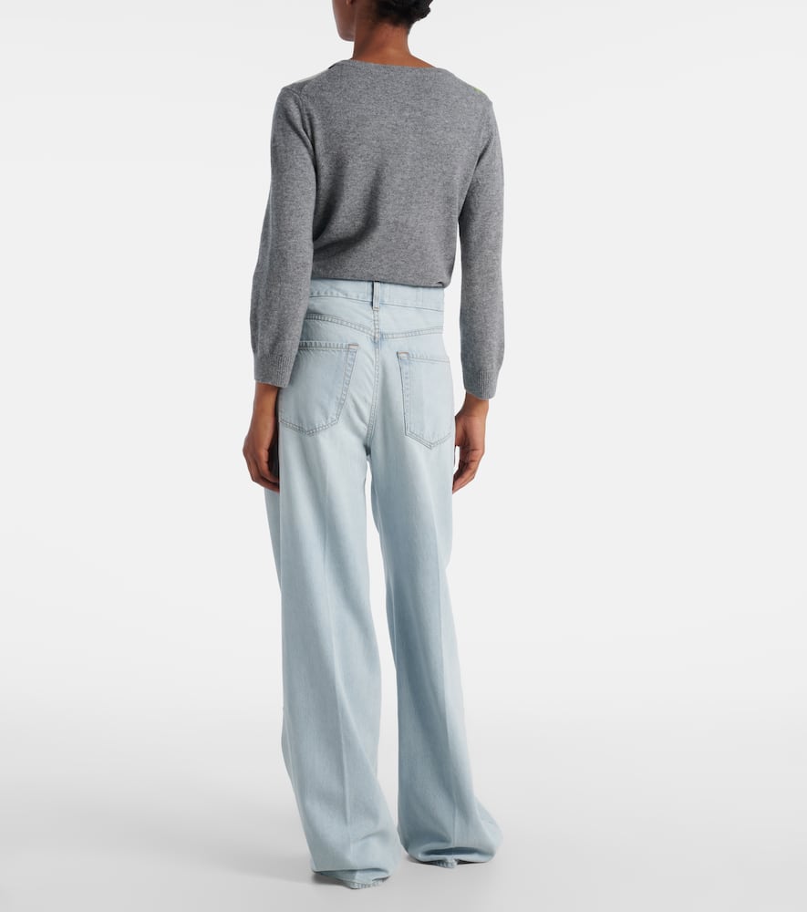 Petra high-rise wide-leg jeans