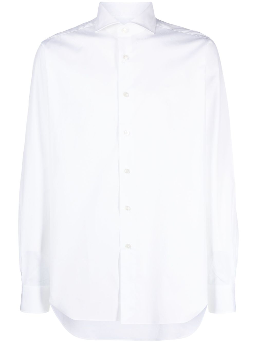 Cutaway-collar button-up shirt - White