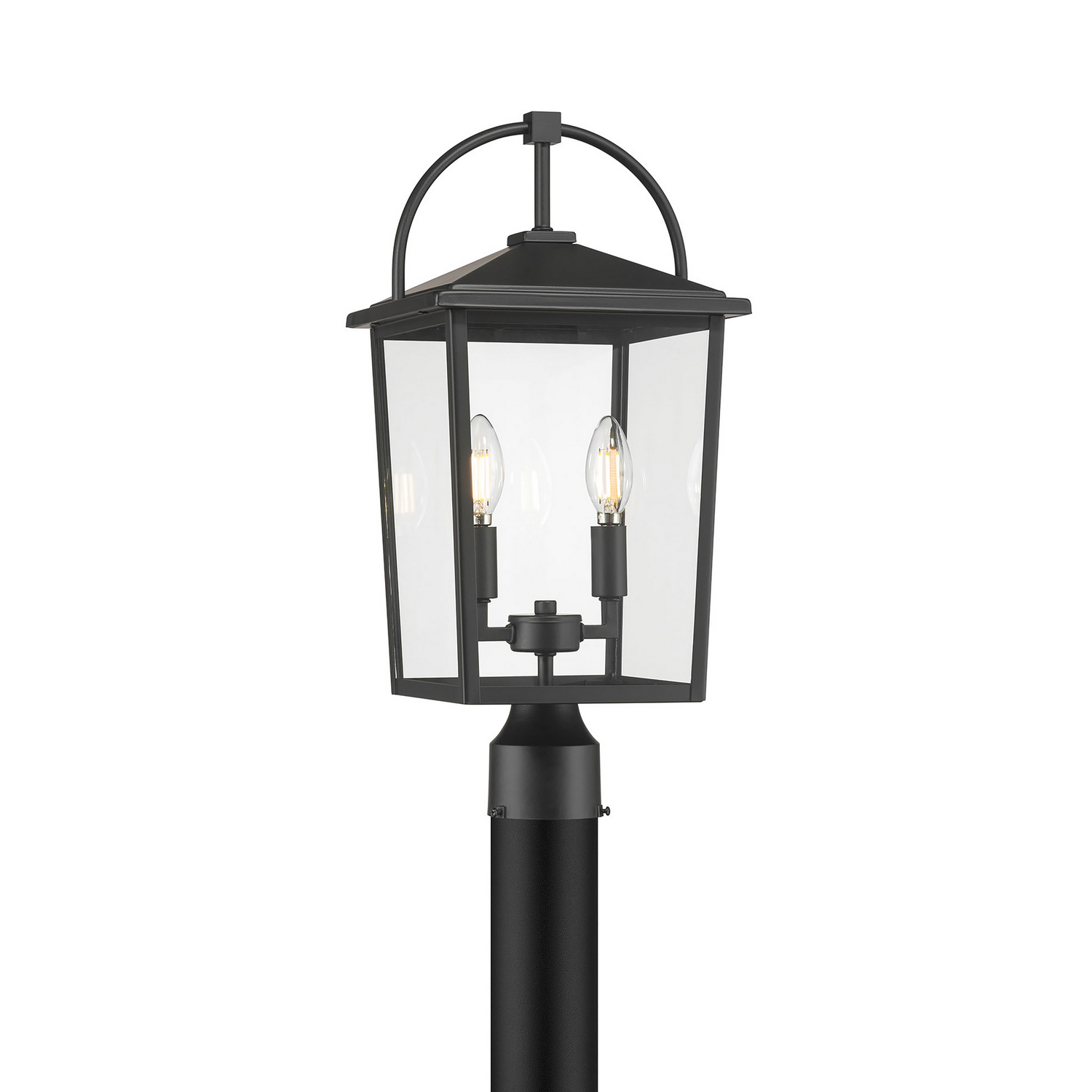 Powder Coated Black Post Lantern from the Strathden Collection