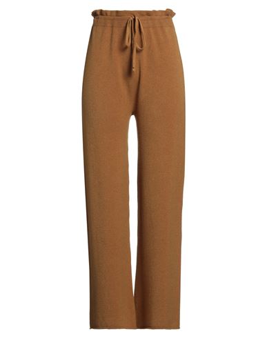 Woman Pants Mustard Size L Viscose, Polyester, Polyamide