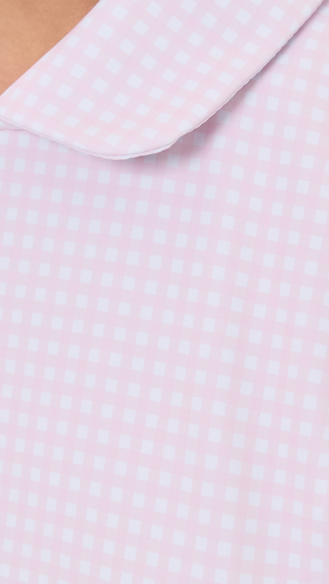 Mayfair Short Sleeve Gingham Top Ballet Slippergingham