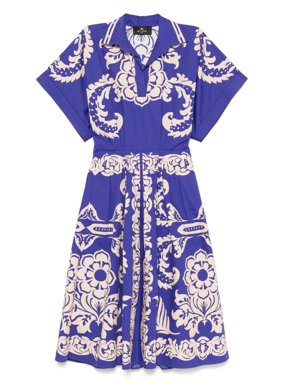 ETRO printed midi dress - Blue