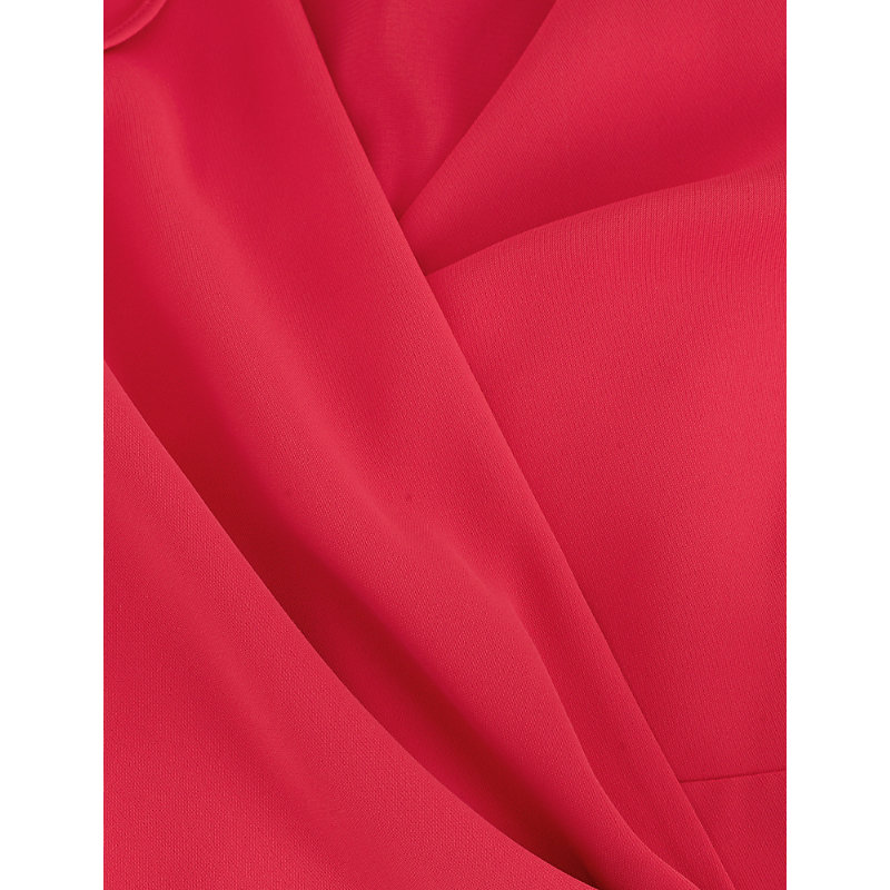 Womens Julissa Wrap-Front Woven Midi Dress