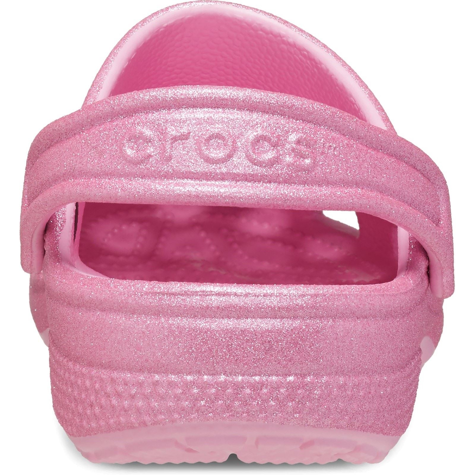 Crocs Classic Glitter Synthetic Kids Pink Tweed Glitter Clog