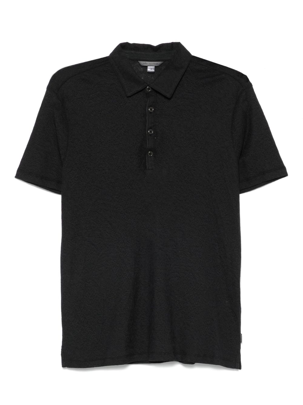 Alvaro jacquard polo shirt - Black