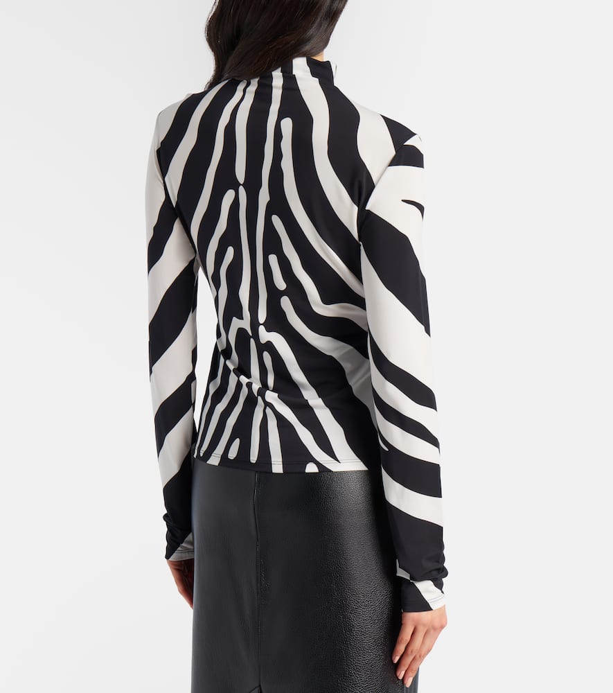 Zebra-print top