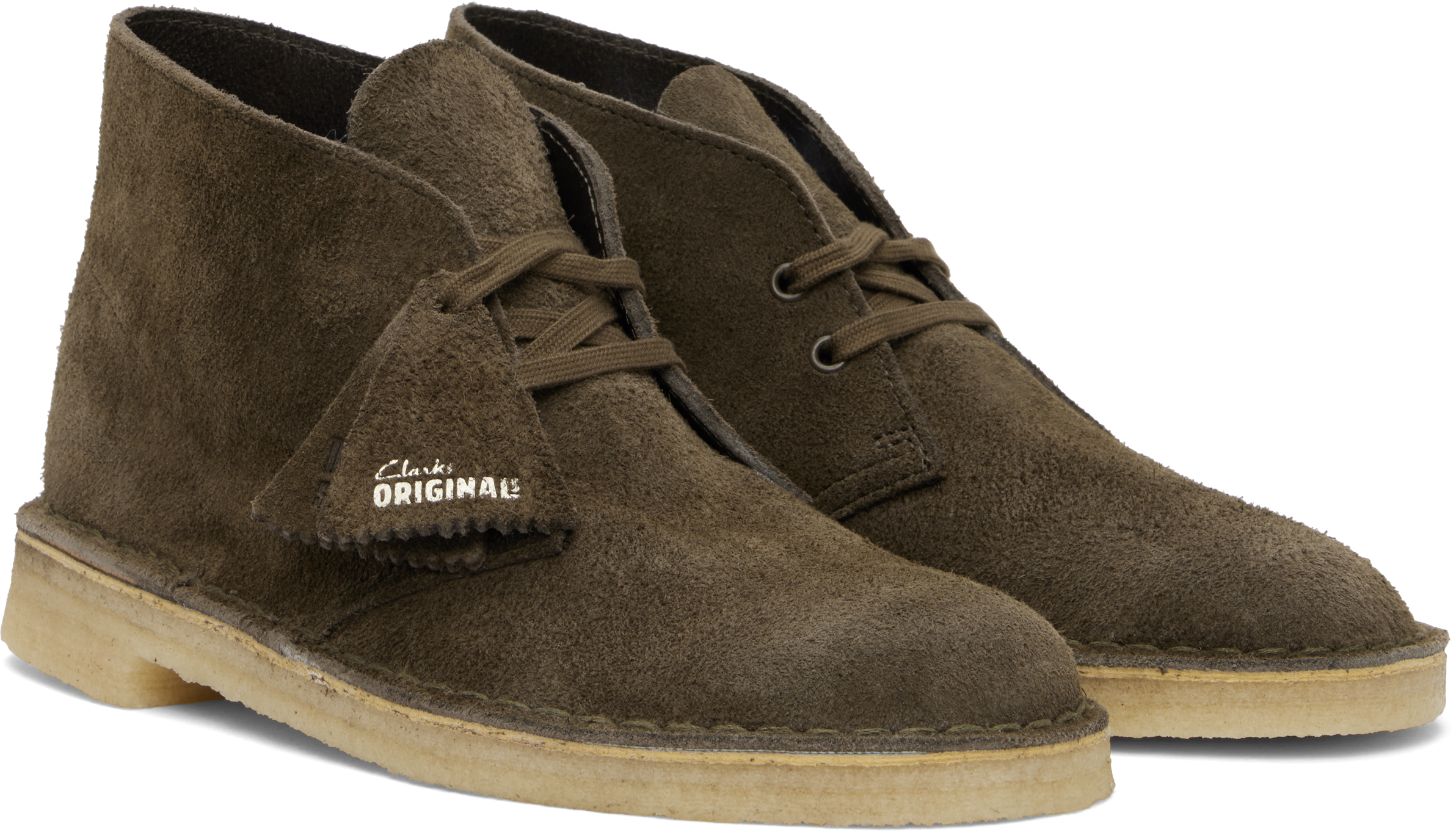 Clarks Originals Khaki Suede Desert Boots
