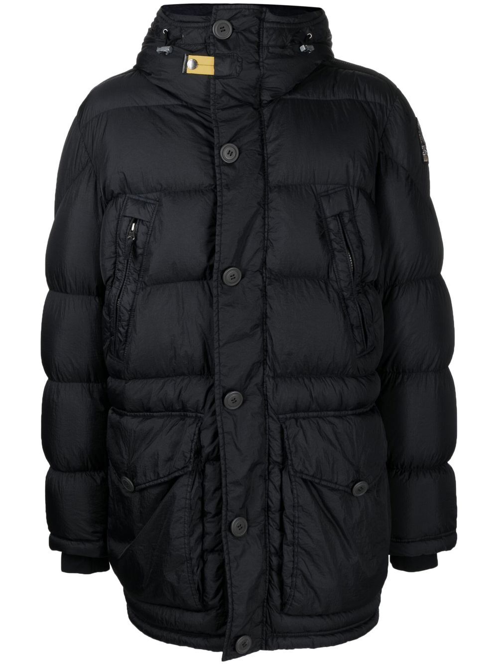 Padded hooded jacket - Black