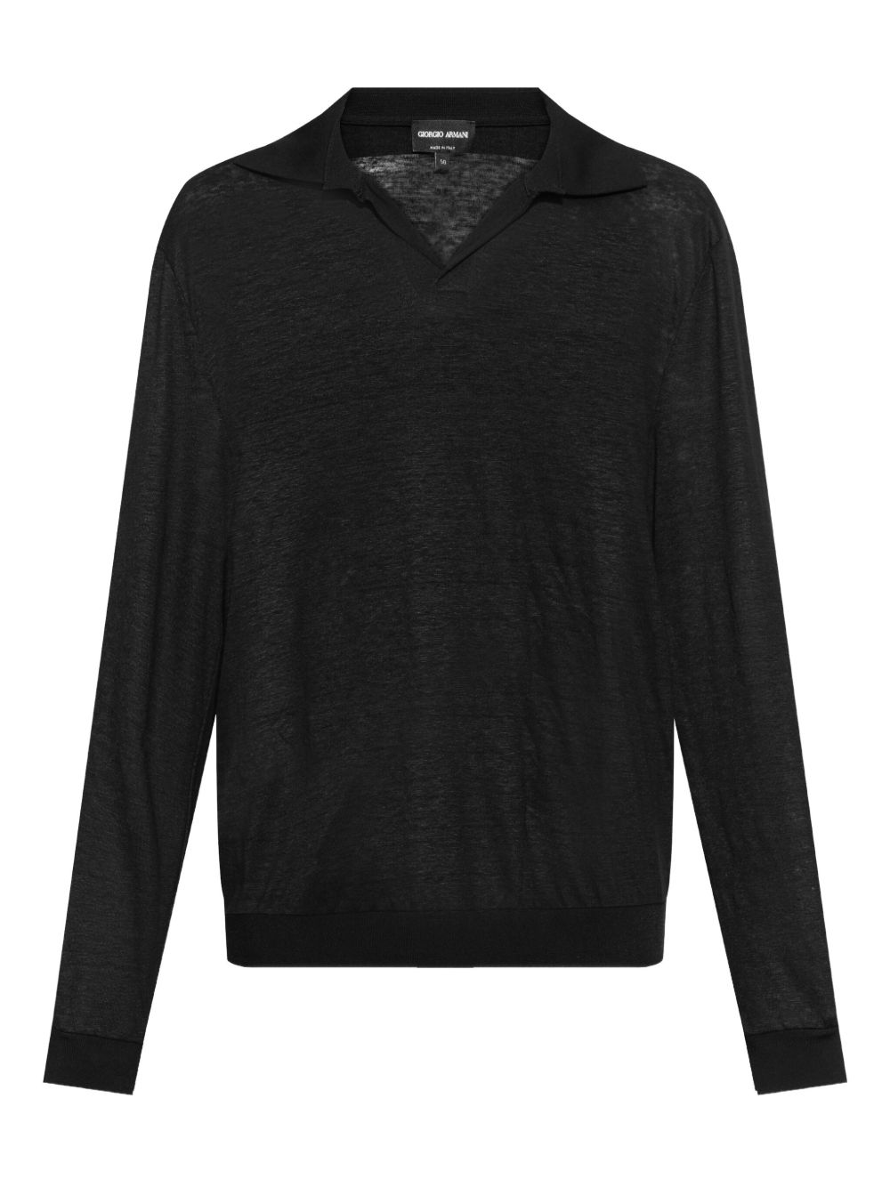 Giorgio Armani fine-knit T-shirt - Black