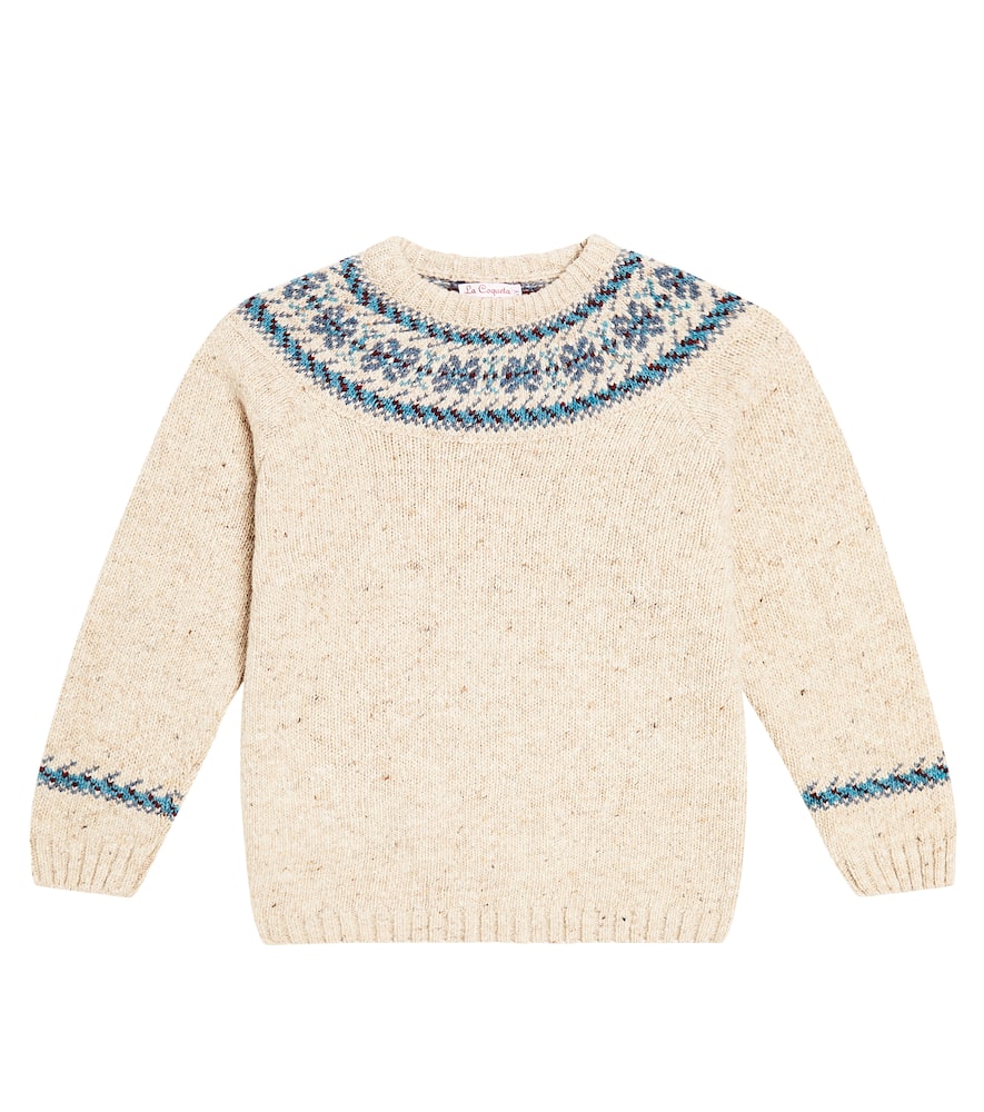 Fair Isle wool-blend intarsia sweater