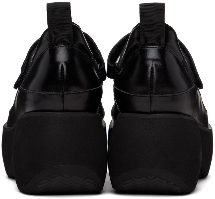 OPEN YY Black Platform Mary Jane Ballerina Flats